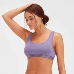 MP Clothing MP Women's Essentials Bralette - Smokey Purple