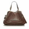 Chloe Pre-owned Vintage Chloe Paraty Leather Satchel Brown