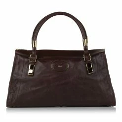 Chloe Pre-owned Vintage Chloe Victoria Leather Handbag Brown
