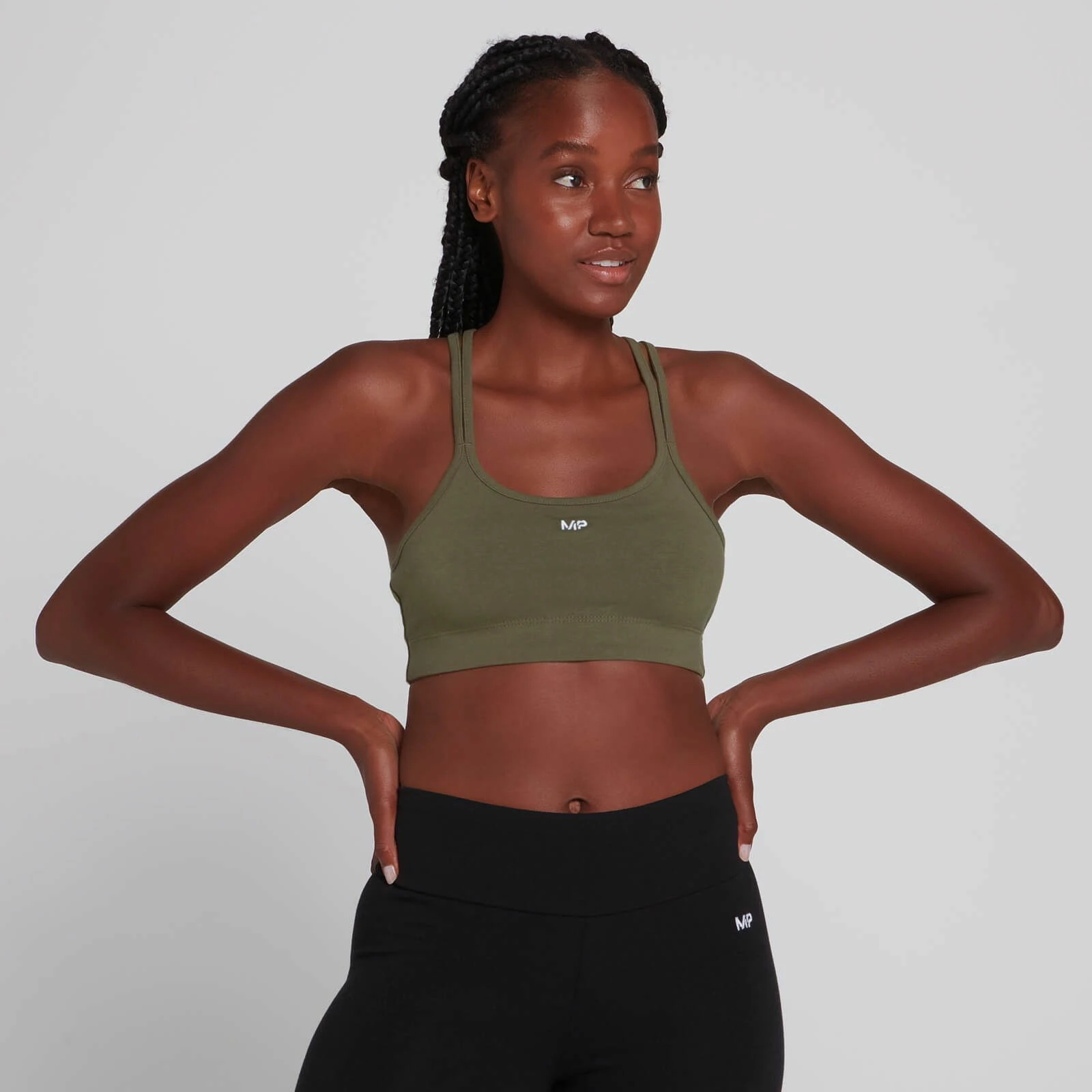 MP Clothing MP Women's Essentials Jersey Bra - Green 1 MP Clothing MP Women's Essentials Jersey Bra - Green