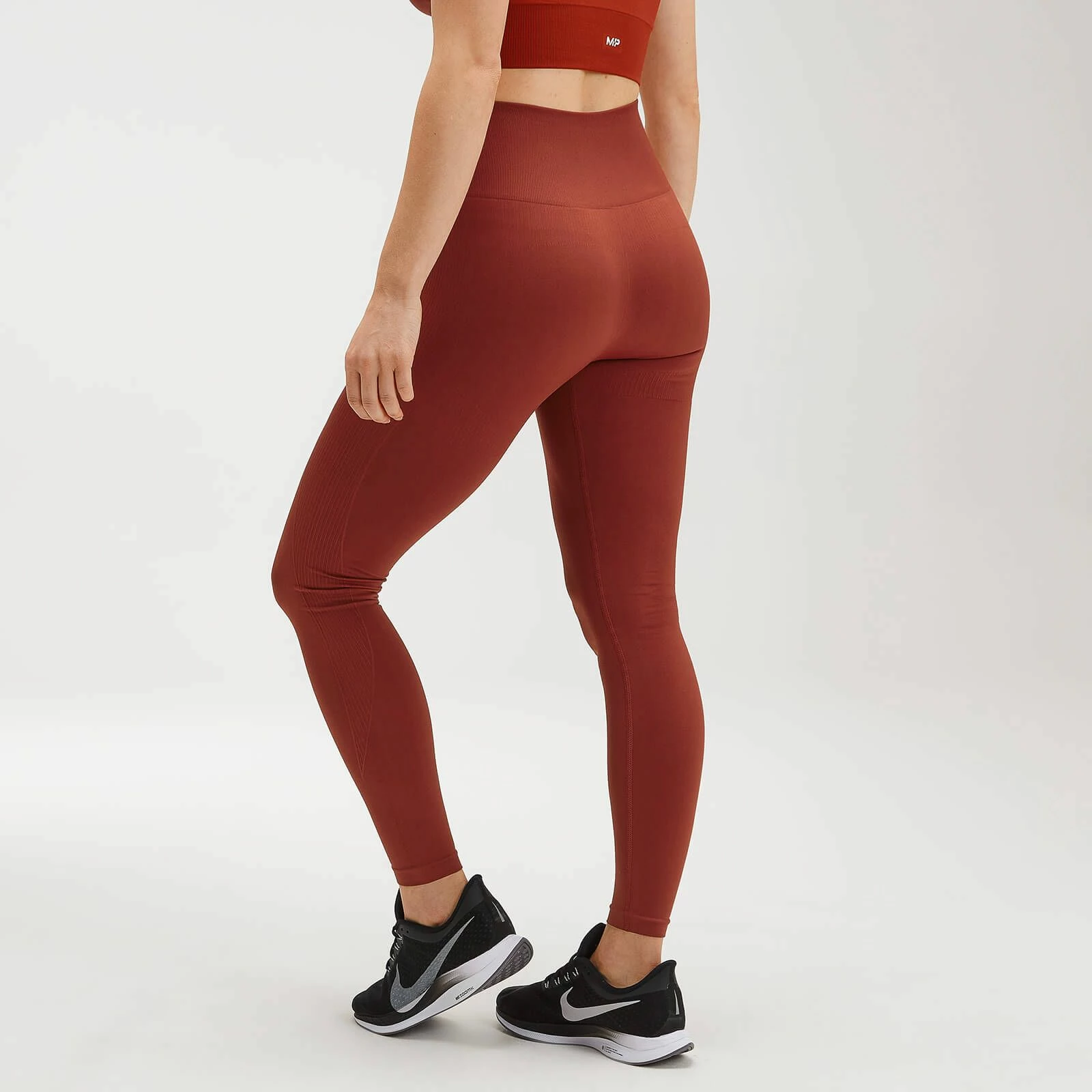 MP Clothing MP Women's Shape Seamless Ultra Leggings - Red 4 MP Clothing MP Women's Shape Seamless Ultra Leggings - Red - Image 4