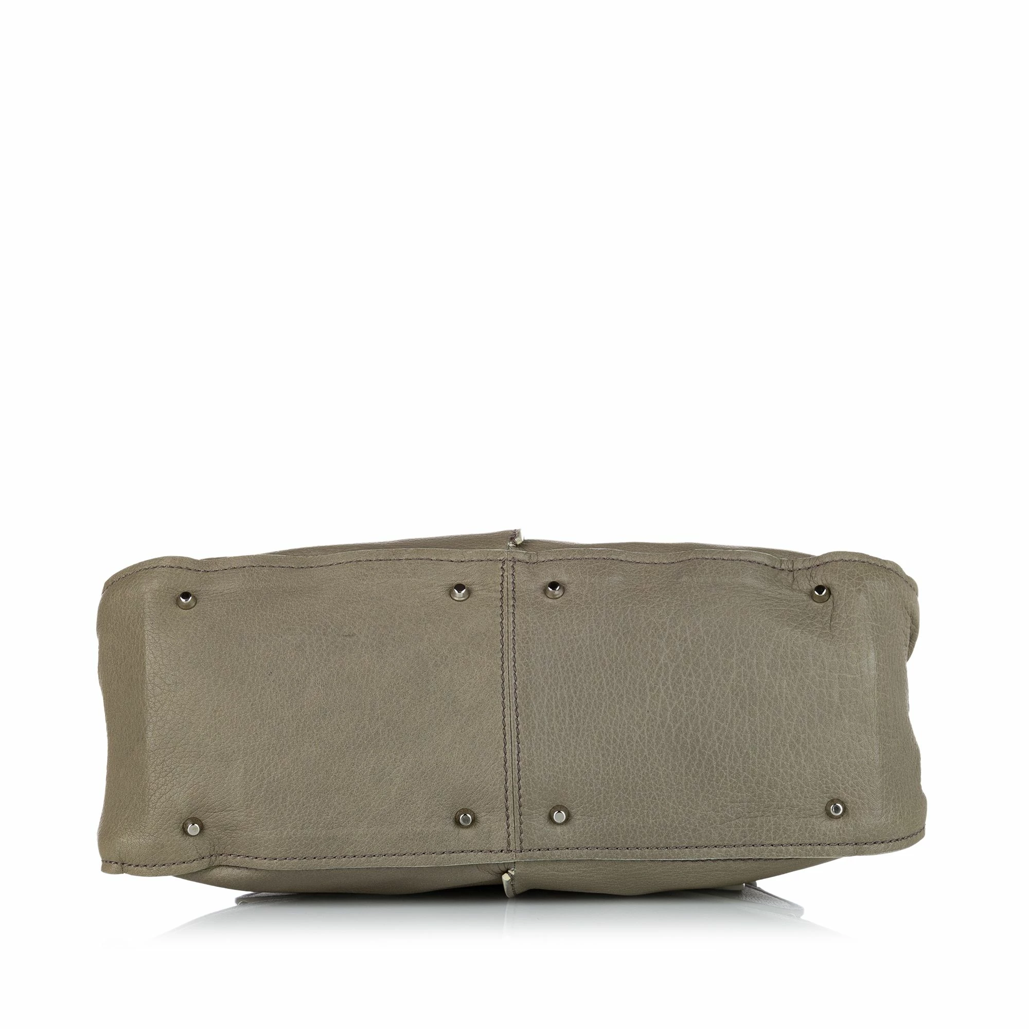 Chloe Pre-owned Vintage Chloe Paddington Leather Handbag Grey 4 Chloe Pre-owned Vintage Chloe Paddington Leather Handbag Grey - Image 4