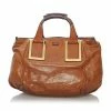 Chloe Pre-owned Vintage Chloe Ethel Leather Satchel Brown