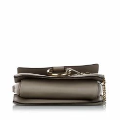 Chloe Pre-owned Vintage Chloe Faye Leather Crossbody Bag Gray - Grey -Cheap Clogau Store 803ce8d3eefa49ecba93ddc0d55a39cd
