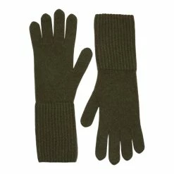 Loop Cashmere Cashmere Glove in Khaki Green