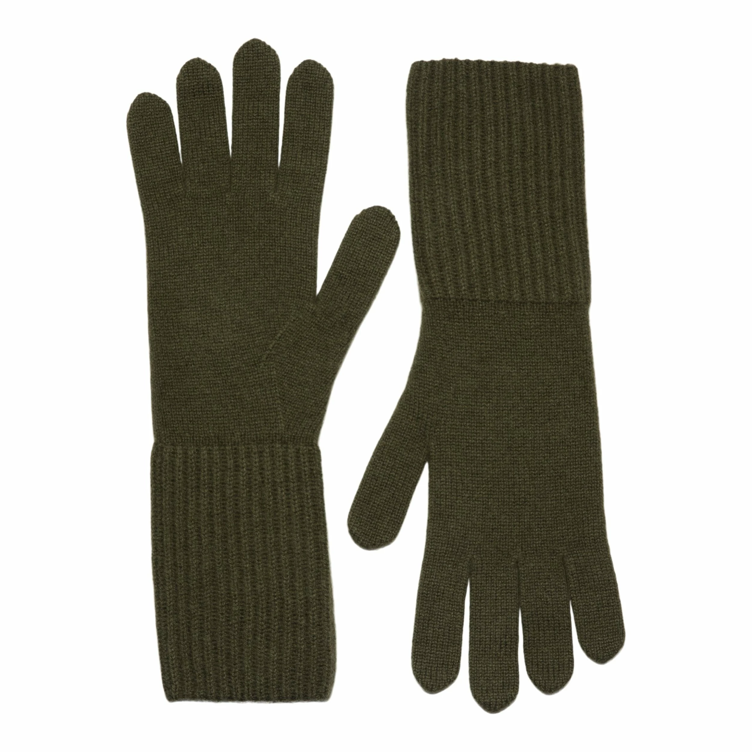 Loop Cashmere Cashmere Glove in Khaki Green 1 Loop Cashmere Cashmere Glove in Khaki Green