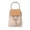Chloe Pre-owned Vintage Chloe Faye Bracelet Leather Crossbody Bag Pink