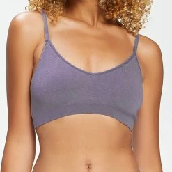 MP Clothing MP Women's Composure Seamless V-Neck Bralette - Smokey Purple