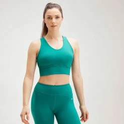 MP Clothing MP Women's Power Longline Sports Bra - Energy Green