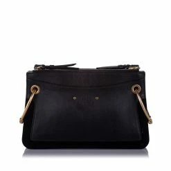 Chloe Pre-owned Vintage Chloe Roy Leather Satchel Black