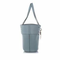 Chloe Pre-owned Vintage Chloe Aby Leather Bucket Bag Blue -Cheap Clogau Store FF1CCLBU001 3