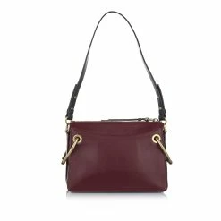 Chloe Pre-owned Vintage Chloe Roy Leather Shoulder Bag Red -Cheap Clogau Store FF1CCLSH009 3