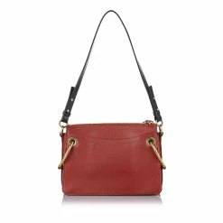 Chloe Pre-owned Vintage Chloe Roy Leather Shoulder Bag Red -Cheap Clogau Store FF1DCLSH013 3