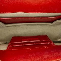 Chloe Pre-owned Vintage Chloe Roy Leather Shoulder Bag Red -Cheap Clogau Store FF1DCLSH013 5