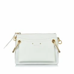 Chloe Pre-owned Vintage Chloe Roy Leather Shoulder Bag White