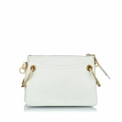 Chloe Pre-owned Vintage Chloe Roy Leather Shoulder Bag White -Cheap Clogau Store FF1DCLSH031 3