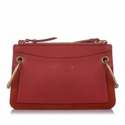 Chloe Pre-owned Vintage Chloe Roy Leather Crossbody Bag Red