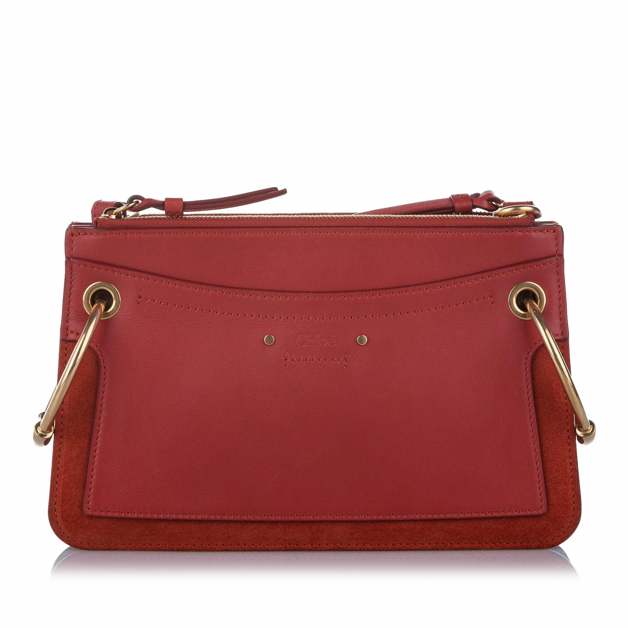 Chloe Pre-owned Vintage Chloe Roy Leather Crossbody Bag Red 1 Chloe Pre-owned Vintage Chloe Roy Leather Crossbody Bag Red