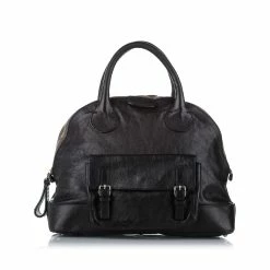 Chloe Pre-owned Vintage Chloe Edith Dome Bowler Bag Black