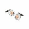 Clogau Clogau Signature Button Cufflinks - Silver & Gold