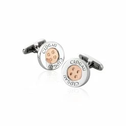 Clogau Clogau Signature Button Cufflinks - Silver & Gold