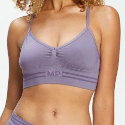 MP Clothing MP Women's Essentials Seamless Bralette - Smokey Purple