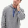 Loop Cashmere Mens Cashmere Hoodie in Derby - Grey
