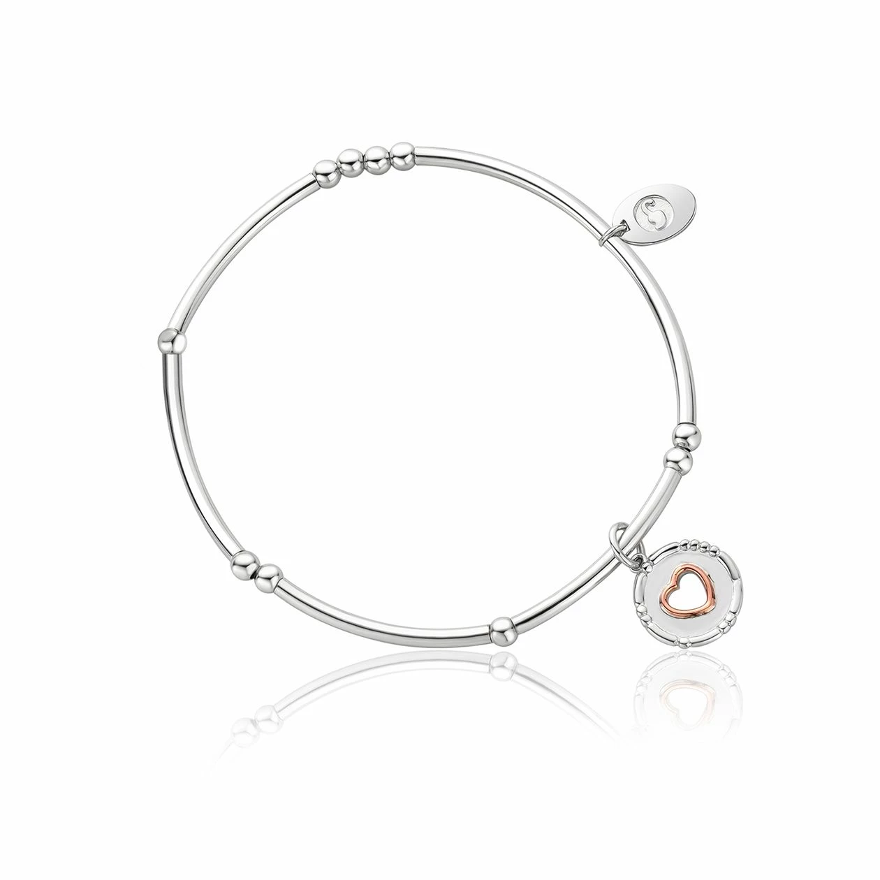 Clogau Cariad Morse Code Affinity Bead Bracelet 17-18cm - Silver 1 Clogau Cariad Morse Code Affinity Bead Bracelet 17-18cm - Silver