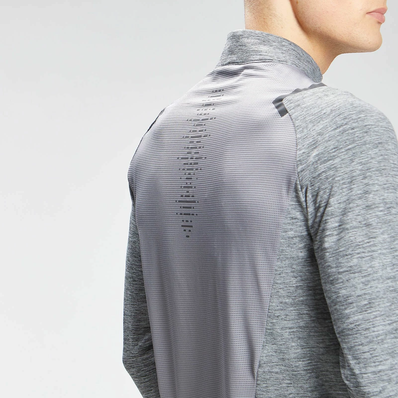 MP Clothing MP Men's Velocity 1/4 Zip Top - Grey 4 MP Clothing MP Men's Velocity 1/4 Zip Top - Grey - Image 4