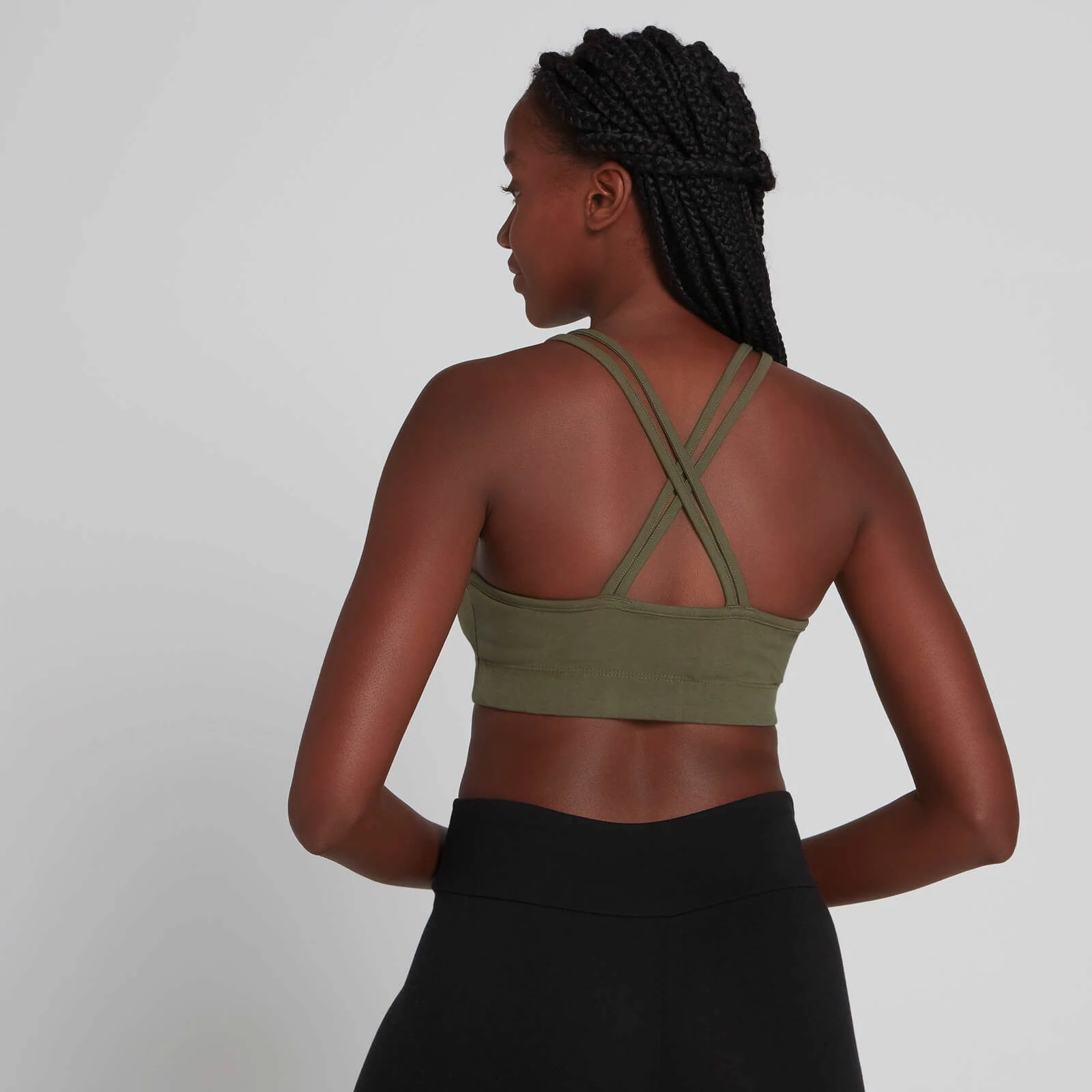 MP Clothing MP Women's Essentials Jersey Bra - Green 3 MP Clothing MP Women's Essentials Jersey Bra - Green - Image 3