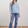 Loop Cashmere Easy Cashmere Sweatshirt in Glacier - Blue