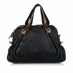 Chloe Pre-owned Vintage Chloe Paraty Leather Satchel Black