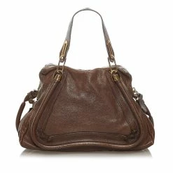 Chloe Pre-owned Vintage Chloe Paraty Leather Satchel Brown -Cheap Clogau Store cdabaefc259c445c85b6a1ad614ef777