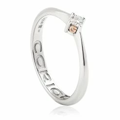 Clogau Gold 10pt Engagement Ring - White