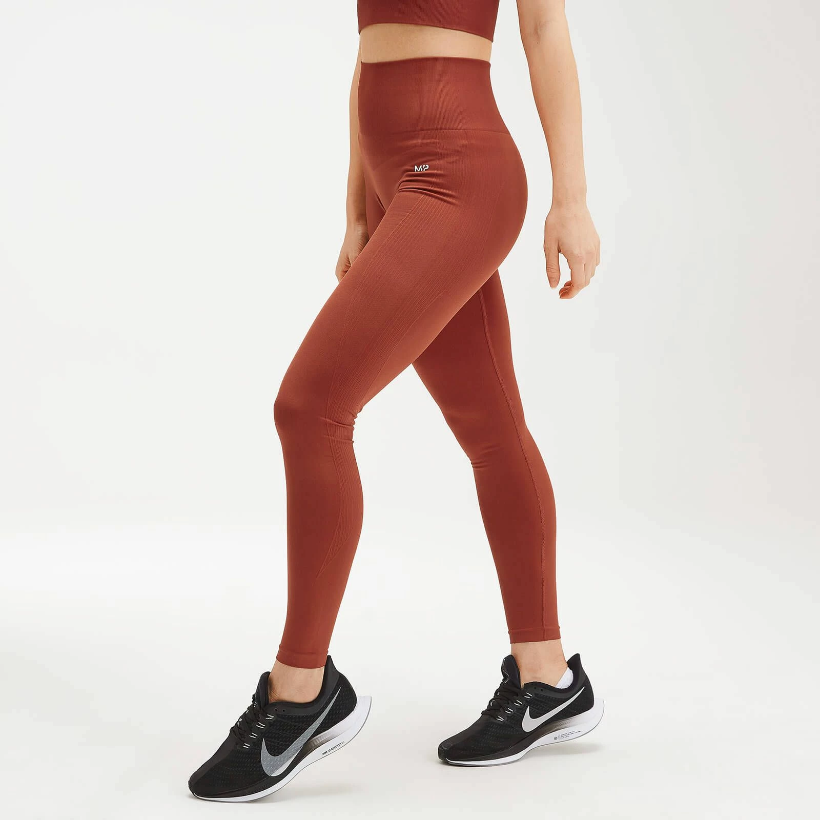 MP Clothing MP Women's Shape Seamless Ultra Leggings - Red 3 MP Clothing MP Women's Shape Seamless Ultra Leggings - Red - Image 3