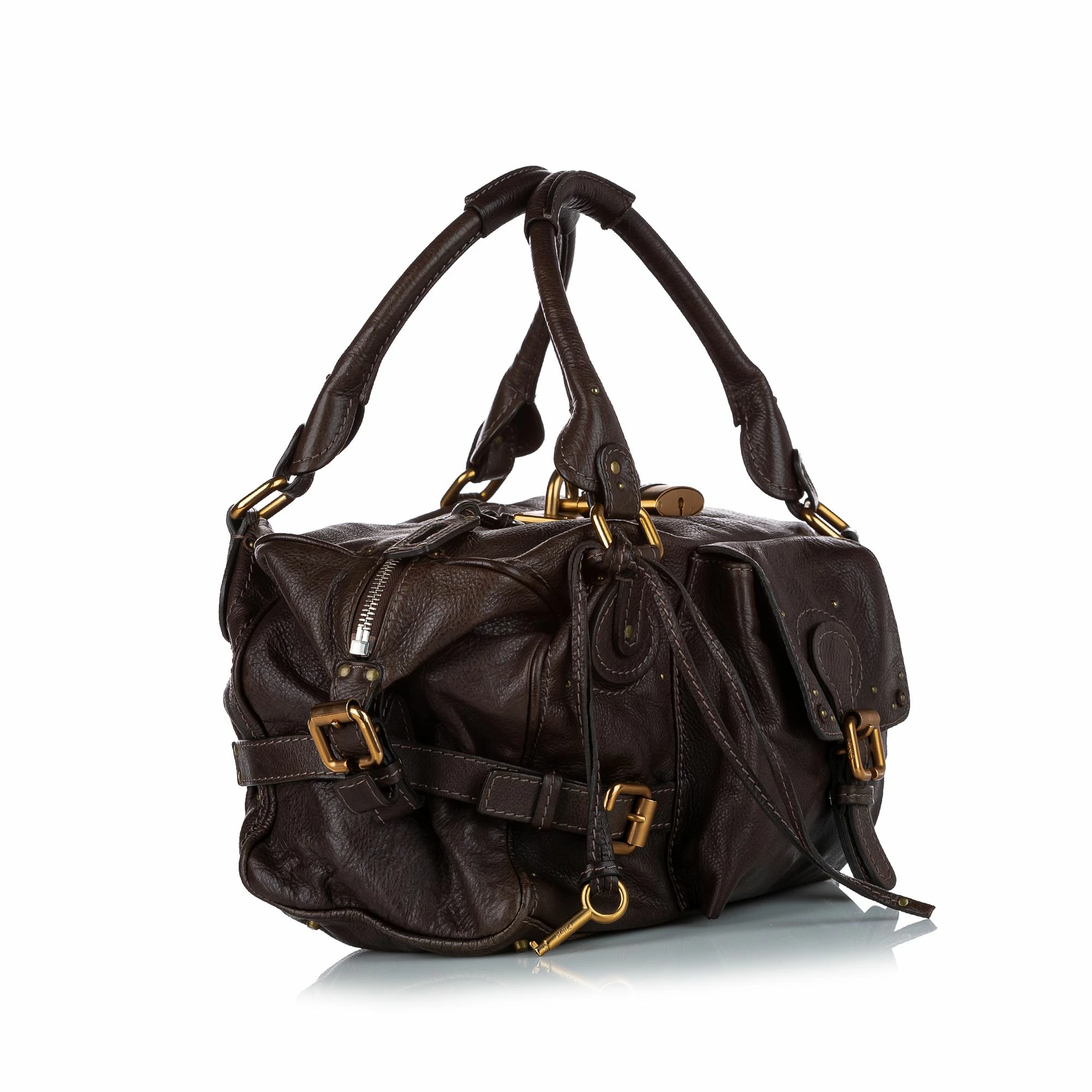 Chloe Pre-owned Vintage Chloe Paddington Leather Handbag Brown 2 Chloe Pre-owned Vintage Chloe Paddington Leather Handbag Brown - Image 2