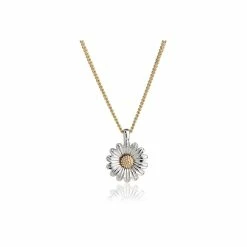 Clogau Daisy Pendant - White