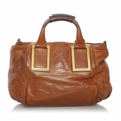 Chloe Pre-owned Vintage Chloe Ethel Leather Satchel Brown -Cheap Clogau Store e287b9fae1fb44f3bcddd6a046c0ecc9