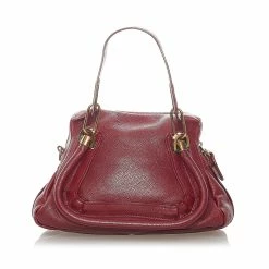Chloe Pre-owned Vintage Chloe Paraty Leather Satchel Red -Cheap Clogau Store e73e1451637941cdb6eae6de2f13db23