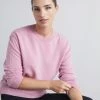 Loop Cashmere Cashmere Crew Neck Sweater in Cameo Pink