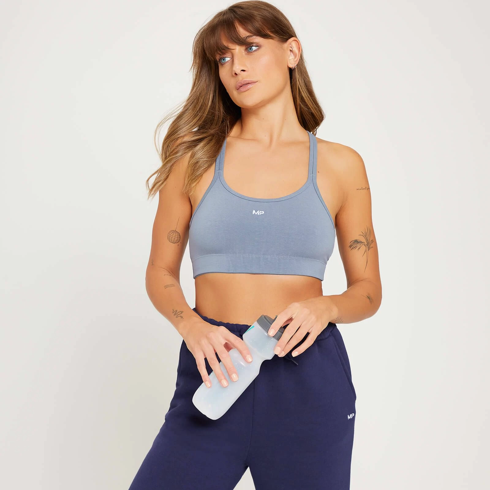 MP Clothing MP Women's Essentials Jersey Bra - Grey 1 MP Clothing MP Women's Essentials Jersey Bra - Grey