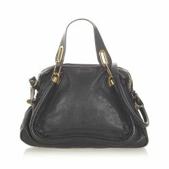 Chloe Pre-owned Vintage Chloe Paraty Leather Satchel Black